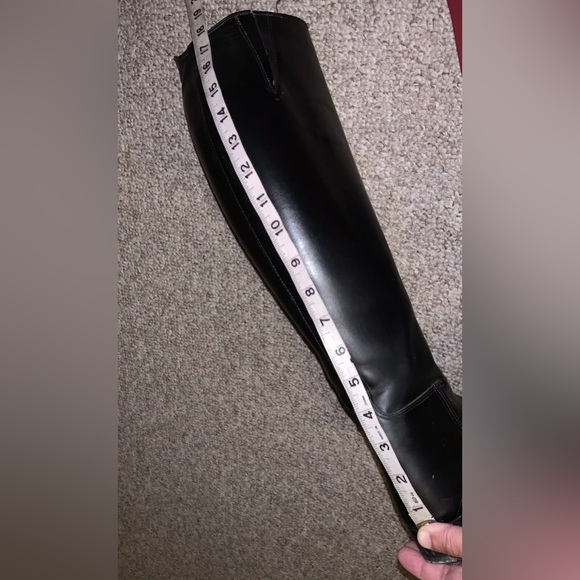 Vogel custom dress boots pull on calfskin w/ gusset 6-1/2-7 WIDE CALF black - Picture 11 of 15